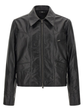 Куртка AMIRI Leather jacket with zip