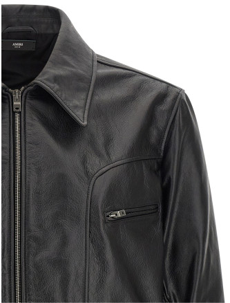 Куртка AMIRI Leather jacket with zip (AM426JA0310002) #