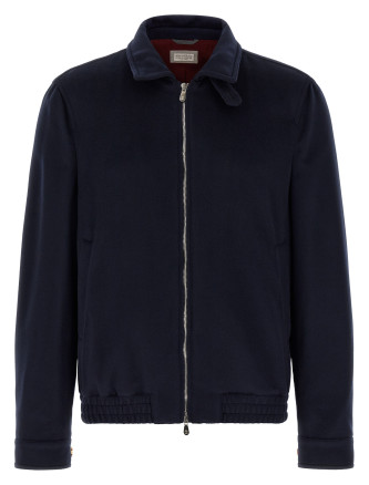 Куртка BRUNELLO CUCINELLI Wool bomber beaver