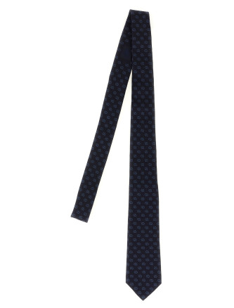 Галстук GUCCI GG jacquard silk tie