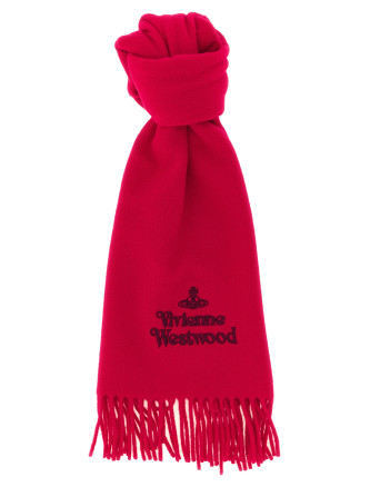 Шарф VIVIENNE WESTWOOD Scarf with embroidered logo