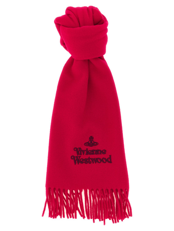 Шарф VIVIENNE WESTWOOD Scarf with embroidered logo (81030007W00Q7AACH401) #1