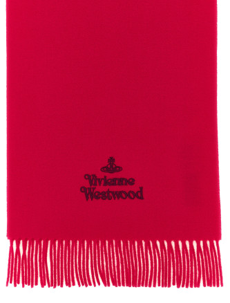 Шарф VIVIENNE WESTWOOD Scarf with embroidered logo (81030007W00Q7AACH401) #