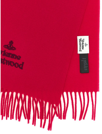 Шарф VIVIENNE WESTWOOD Scarf with embroidered logo (81030007W00Q7AACH401) #
