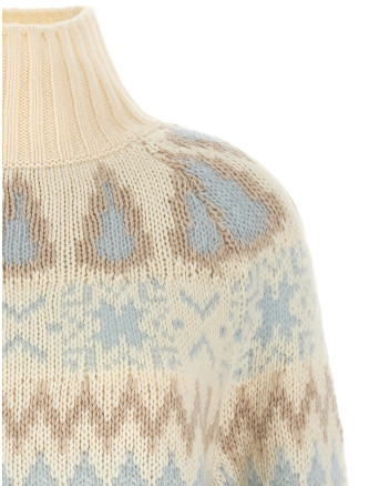 Свитер HERNO Wool and cashmere sweater with intarsia (ML000081D703831010) #