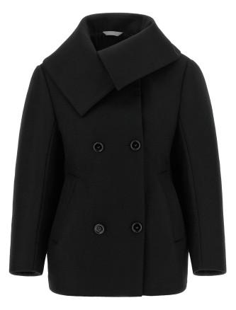 Пальто BALENCIAGA Asymmetrical neck caban