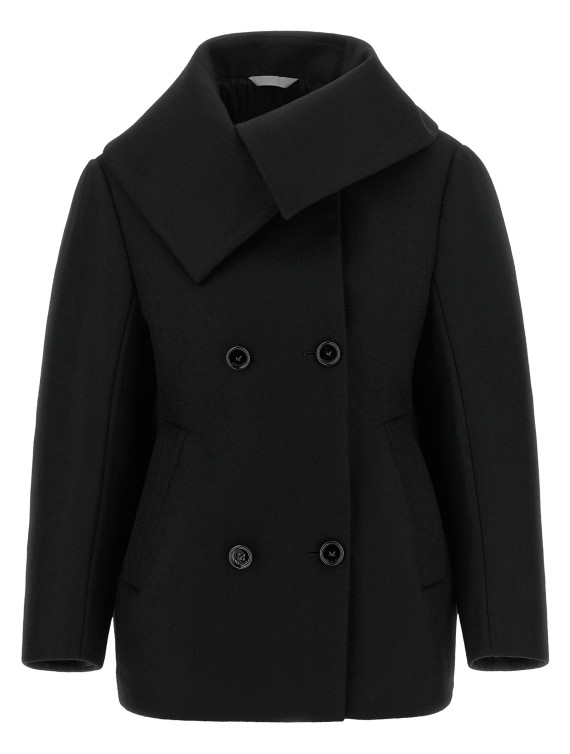 Пальто BALENCIAGA Asymmetrical neck caban (A009LRTW8171000) #1