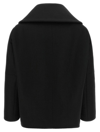 Пальто BALENCIAGA Asymmetrical neck caban (A009LRTW8171000) #