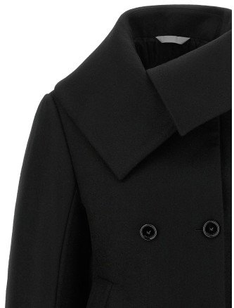 Пальто BALENCIAGA Asymmetrical neck caban (A009LRTW8171000) #