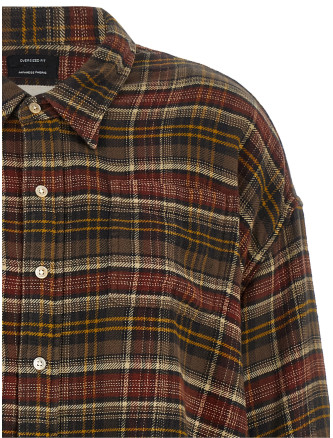 Рубашка R13 Checked shirt (R13WR004R932BRUSTBROWNPLAID) #
