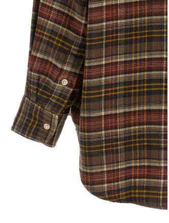 Рубашка R13 Checked shirt (R13WR004R932BRUSTBROWNPLAID) #