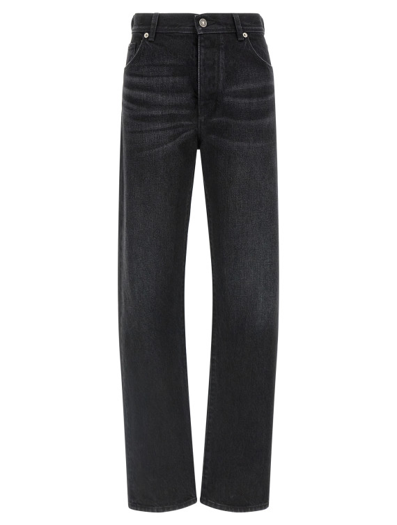 Джинсы FENDI Yellow stitching jeans with visible thread (FLP909B1PHF0QA1) #1