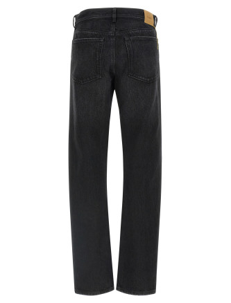 Джинсы FENDI Yellow stitching jeans with visible thread (FLP909B1PHF0QA1) #