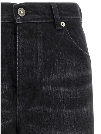 Джинсы FENDI Yellow stitching jeans with visible thread (FLP909B1PHF0QA1) #