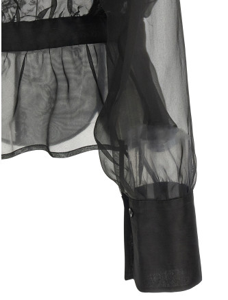 Рубашка ERMANNO SCERVINO Silk and lace shirt (D492K700APORG95708) #