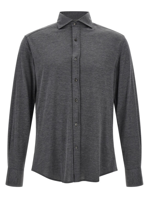Рубашка BRUNELLO CUCINELLI Cotton and silk shirt (MH8366686C572) #1