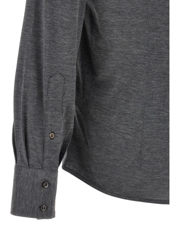 Рубашка BRUNELLO CUCINELLI Cotton and silk shirt (MH8366686C572) #