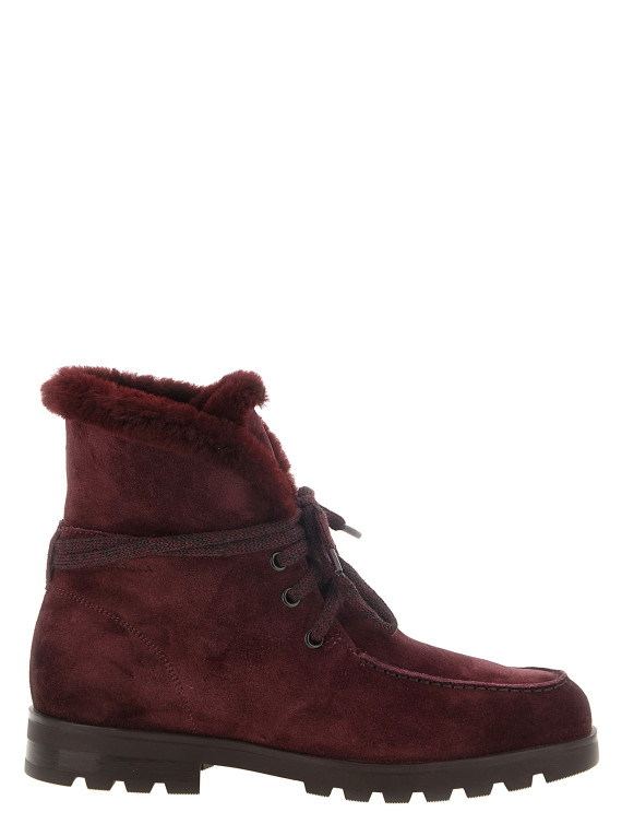 Ботильоны SANTONI Suede ankle boots (WTDR71048SYRAPFRB30) #1