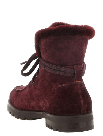 Ботильоны SANTONI Suede ankle boots (WTDR71048SYRAPFRB30) #