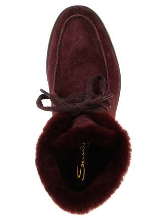 Ботильоны SANTONI Suede ankle boots (WTDR71048SYRAPFRB30) #