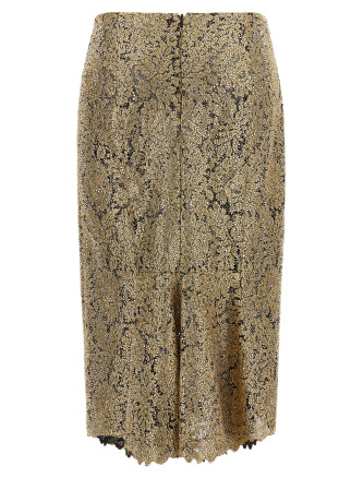 Юбка миди ERMANNO SCERVINO Embroidered tulle skirt (D492O701CTZJO50927) #