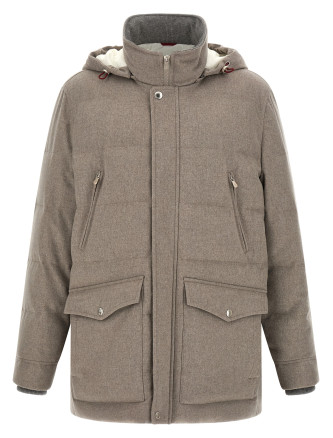 Парка BRUNELLO CUCINELLI Membrane wool flannel parka