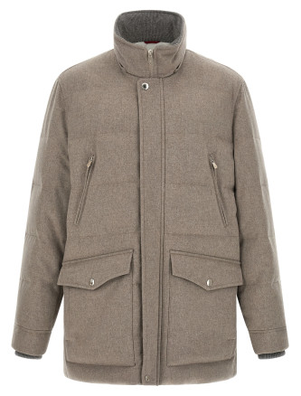 Парка BRUNELLO CUCINELLI Membrane wool flannel parka (MM4701823CWB01) #