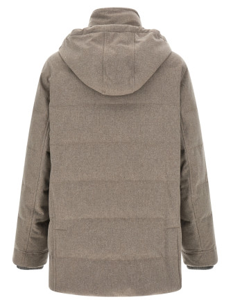 Парка BRUNELLO CUCINELLI Membrane wool flannel parka (MM4701823CWB01) #