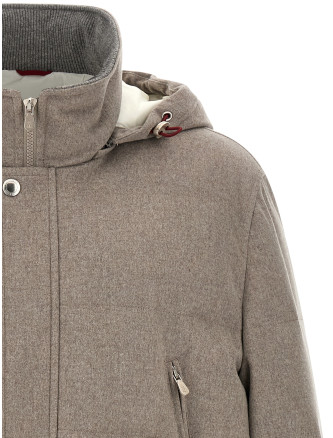Парка BRUNELLO CUCINELLI Membrane wool flannel parka (MM4701823CWB01) #