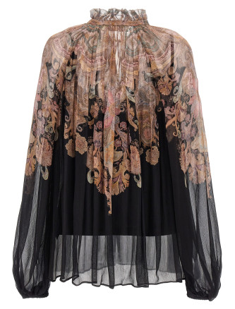 Блузка ZIMMERMANN 'Illustration Billow' (0991TF241BLKP) #