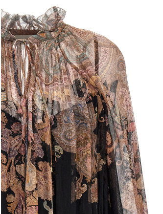 Блузка ZIMMERMANN 'Illustration Billow' (0991TF241BLKP) #