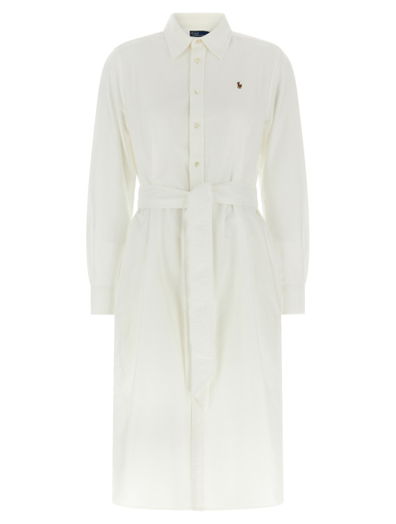 Платье миди POLO RALPH LAUREN Logo embroidery chemisier dress (211928804001) #1