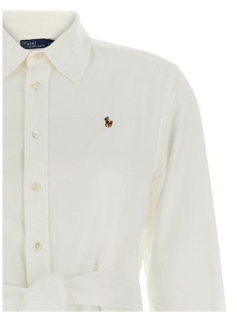 Платье миди POLO RALPH LAUREN Logo embroidery chemisier dress (211928804001) #
