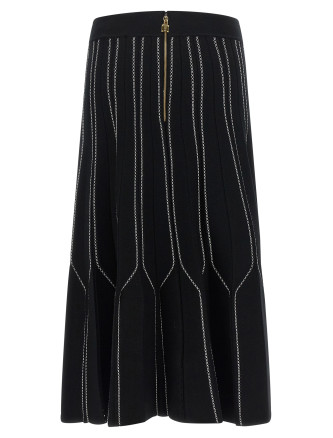 Юбка миди ELISABETTA FRANCHI Origami knit skirt (GK11Q67E2685) #
