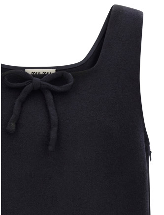 Мини-платье MIU 'Waxed Double Wool' (MF6578SOOO6471F0008) #