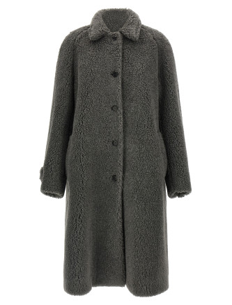Пальто MIU Teddy Nylon Hooded Coat (MS2088SOOO17I1F0480) #