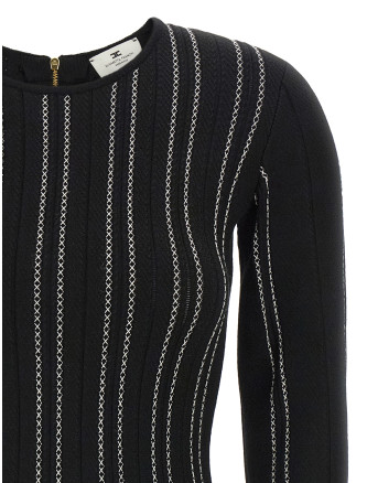 Мини-платье ELISABETTA FRANCHI Origami knit dress (AM39Q67E2685) #