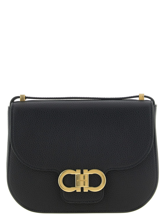 Сумка FERRAGAMO 'North-South Double Gancini' (781033NERO) #1