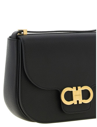 Сумка FERRAGAMO 'North-South Double Gancini' (781033NERO) #