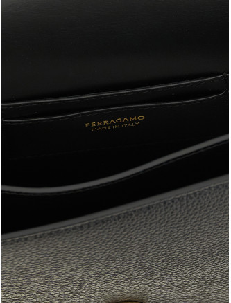 Сумка FERRAGAMO 'North-South Double Gancini' (781033NERO) #