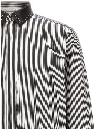 Рубашка TOM FORD Striped Shirt with Detachable Collar (HRN012FMC367WNF) #