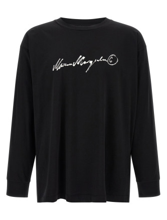 Футболка MM6 MAISON MARGIELA Handwriting print T-shirt