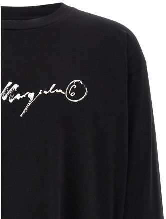 Футболка MM6 MAISON MARGIELA Handwriting print T-shirt (S52GC0370M20258900) #