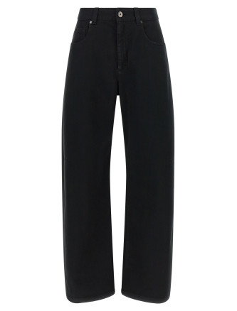 Джинсы BRUNELLO CUCINELLI High waist jeans