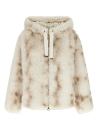 Шуба HERNO Faux fur bomber jacket