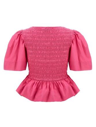 Топ GANNI Smock stitch top (F8766072) #