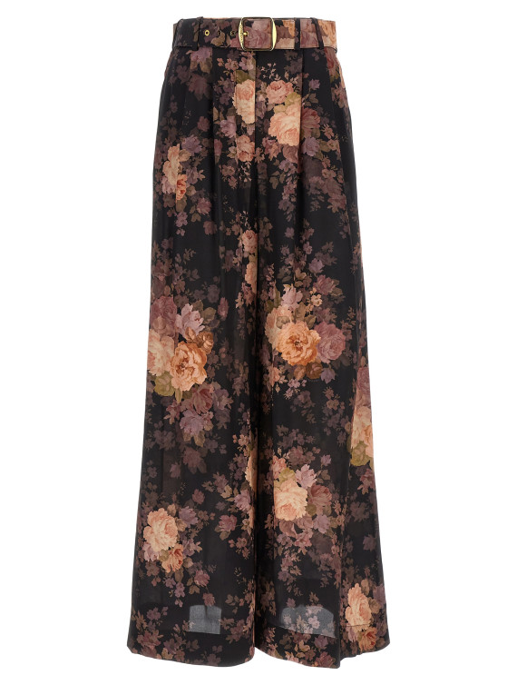 Брюки ZIMMERMANN 'Illustration Tuck' (0678PF241BLKRCO) #1