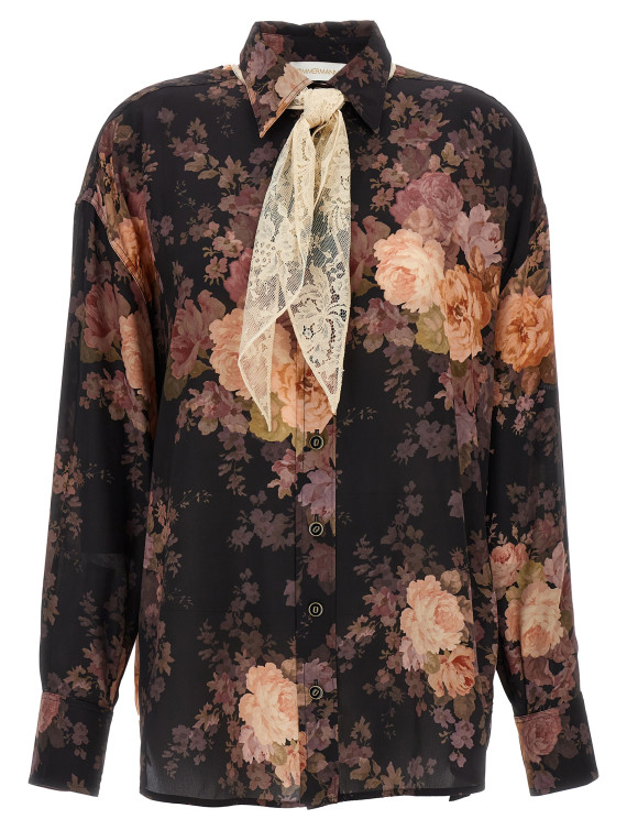 Рубашка ZIMMERMANN 'Illustration Lace Scarf' (0677TF241BLKRCO) #1