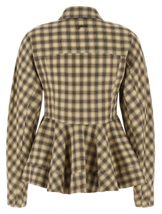Рубашка GANNI 'Check Flannel Peplum' (A1140033873) #