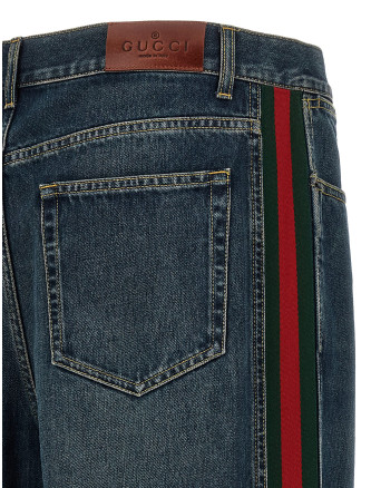 Джинсы GUCCI 'Nastro Web' (A002IAXDDHT4011) #
